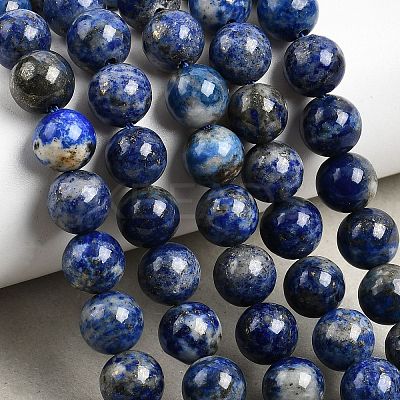 Natural Lapis Lazuli Beads Strands G-G344-A09-8mm-1