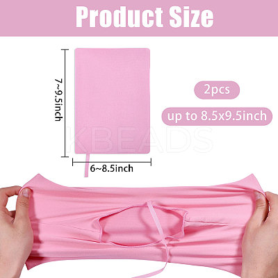 Elastic Cloth Book Cover AJEW-WH0696-009D-1