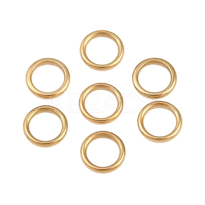 Ion Plating(IP) 304 Stainless Steel Closed Jump Rings STAS-G393-06G-08-1