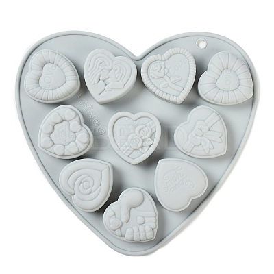 Heart Food Grade Silicone Molds LS-DIY-A051-02D-1