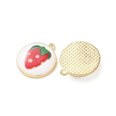 Plating Eco-Friendly Printed Alloy Pendants AL-CBAE25B-01D-G-1