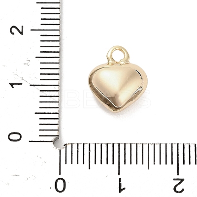 Three-Dimensional Heart Brass Pendants KK-V006-03G-03-1