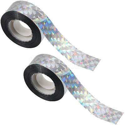 Holographic Laser Shining Bopp PET Plastic Scrapbook Decorative Adhesive Tapes AJEW-WH20010-47B-02-1