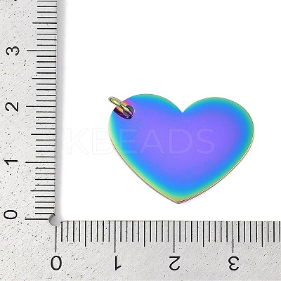 Ion Plating(IP) 304 Stainless Steel Stamping Blank Tag Pendants LS-STAS-I311-26RC-1