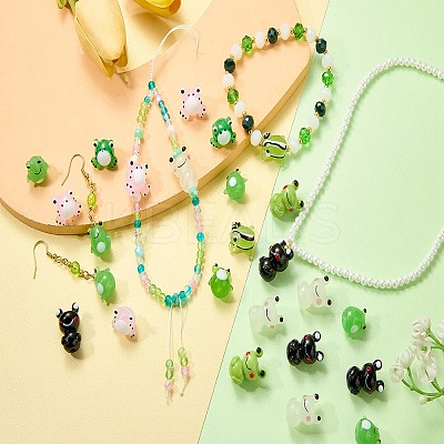 10Pcs Handmade Bumpy Lampwork Beads LAMP-SZ0001-66A-1