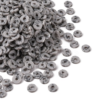 Handmade Two Tone Polymer Clay Beads CLAY-N008-B010-168-1