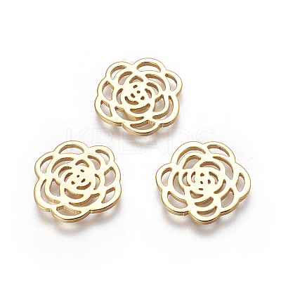 304 Stainless Steel Filigree Joiners Links LS-STAS-I101-52G-1