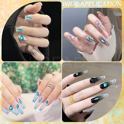 1 Set Glass Rhinestone Nail Art Decoration MRMJ-CP0001-32C-1