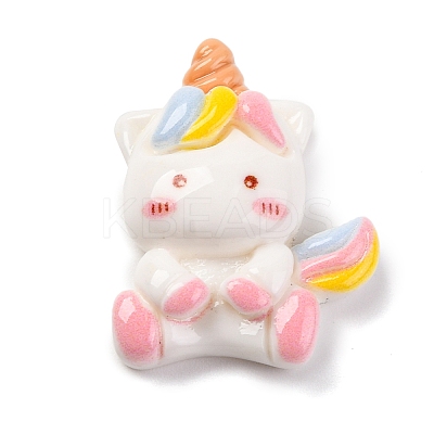 Unicorn Theme Cartoon Resin Decoden Cabochons CRES-Z011-02D-1