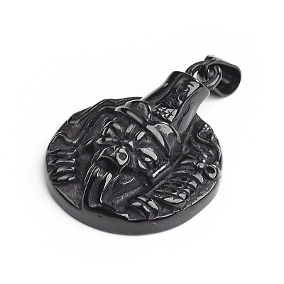 304 Stainless Steel Pendants STAS-H435-99B-1