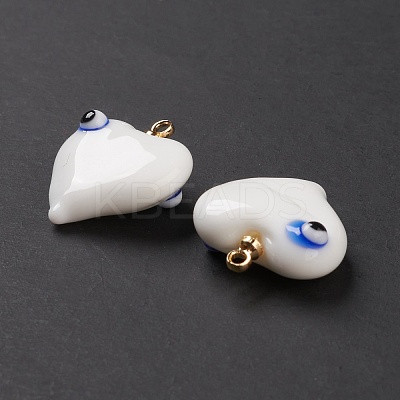 Handmade Evil Eye Lampwork Pendants LAMP-M015-03E-1