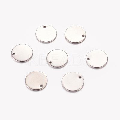 Tarnish Resistant 304 Stainless Steel Stamping Blank Tag Charms STAS-G024-1-1