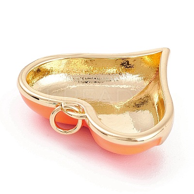 Brass Enamel Pendants KK-P201-24G-B-1