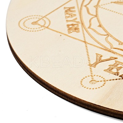 Poplar Wood Pendulum Board DJEW-F017-01G-1