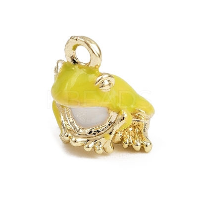 Alloy Enamel Charms FIND-I052-03G-04-1
