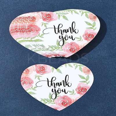Coated Paper Thank You Greeting Card DIY-FS0007-76E-1