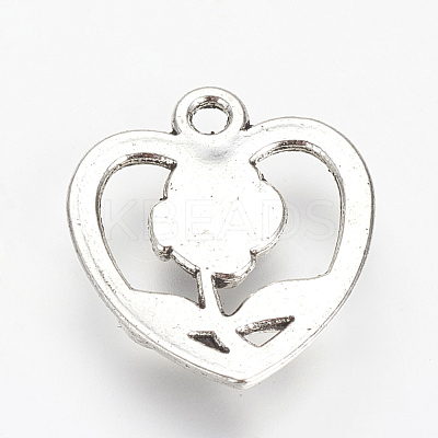 Tibetan Style Alloy Pendants X-TIBE-S303-19AS-NR-1