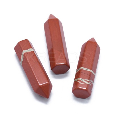 Natural Red Jasper Pointed Beads G-G795-02-10-1
