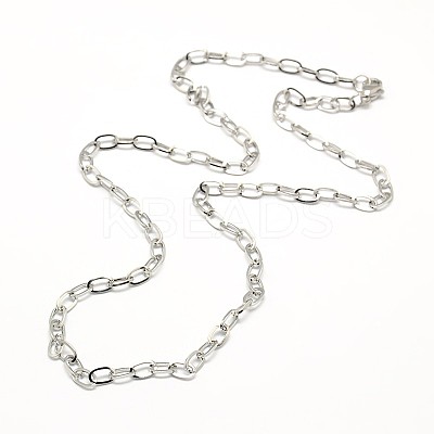 Tarnish Resistant 304 Stainless Steel Cable Chain Necklace Making STAS-A028-N091P-1