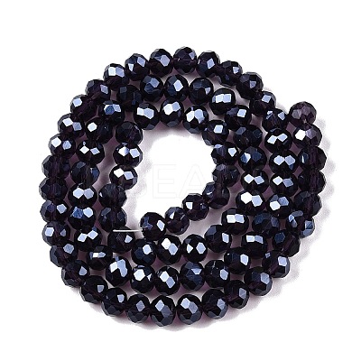 Electroplate Glass Beads Strands EGLA-A044-T6mm-A15-1