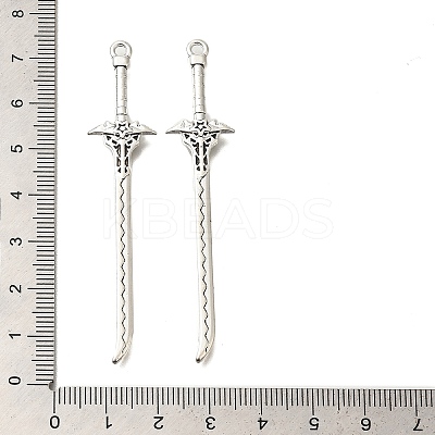 Tibetan Style Alloy Big Pendants FIND-G078-32H-AS-1
