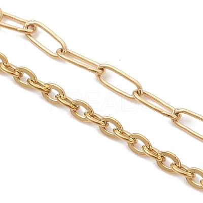 4Pcs 4 Styles 304 Stainless Steel Mixed Chain Bracelet Making AJEW-JB01559-1