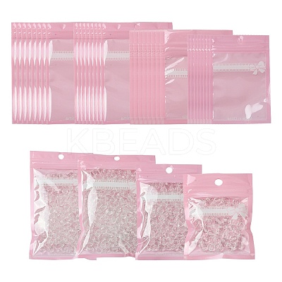 40Pcs 4 Styles Plastic Packaging Resealable Bags OPP-FS0001-04-1
