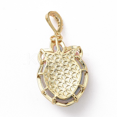Opaque Resin Pendants KK-G406-51G-04-1