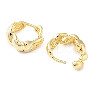 Brass Curly Hoop Earrings for Women EJEW-F347-01G-01-1