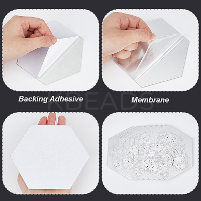 Acrylic Mirror Wall Stickers AJEW-WH0323-26B-1
