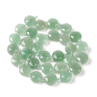 Natural Green Aventurine Bead Strands G-C116-A02-01-1