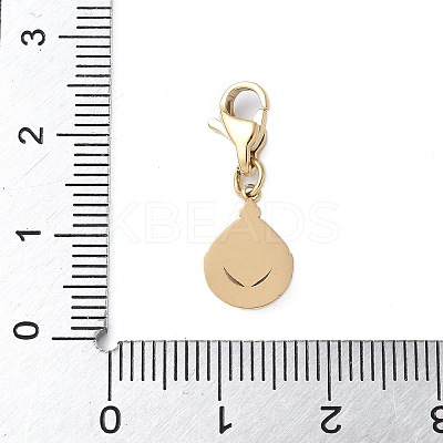 304 Stainless Steel Teardrop Pendant Decoration STAS-S165-06B-G-1