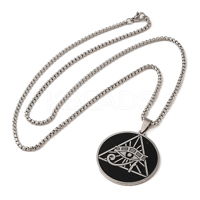 Non-Tarnish 201 Stainless Steel Pendant Necklaces LS-NJEW-K260-02P-1