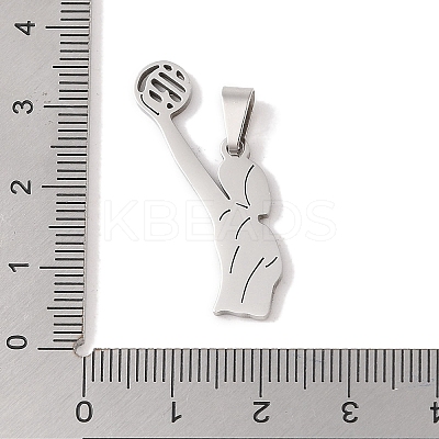 Non-Tarnish 201 Stainless Steel Pendants STAS-A094-05D-P-1