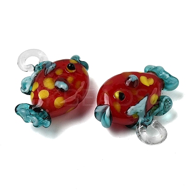 Handmade Lampwork Pendants LAMP-B035-01C-21-1