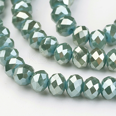Electroplate Glass Beads Strands EGLA-P018-6mm-FR-C02-A-1