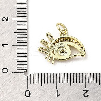 Brass Micro Pave Cubic Zirconia Pendants KK-E092-11G-01-1