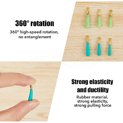 45Pcs 6 Style Silicone Fishing Floats AJEW-FH0004-03-1