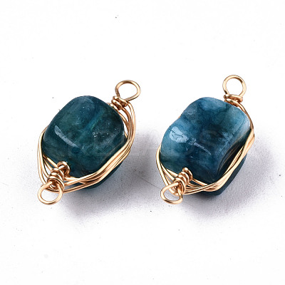 Natural Agate Links Connectors G-T131-99A-1