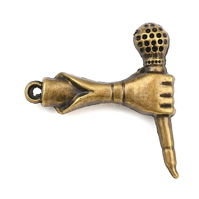 Tibetan Style Alloy Pendants AL-CBA2376-06AB-1