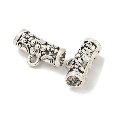 Tibetan Style Alloy Tube Beads FIND-M011-15B-AS-1