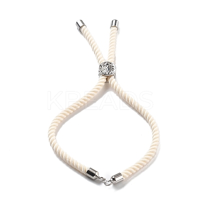Twisted Nylon Cord Silder Bracelets DIY-B066-03P-28-1