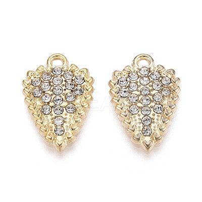 Alloy Rhinestone Pendants FIND-N008-05KCG-1