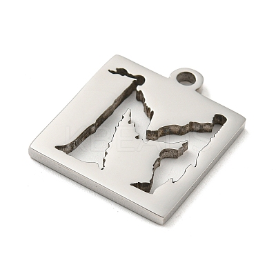 Non-Tarnish 304 Stainless Steel Pendants STAS-H184-11P-1