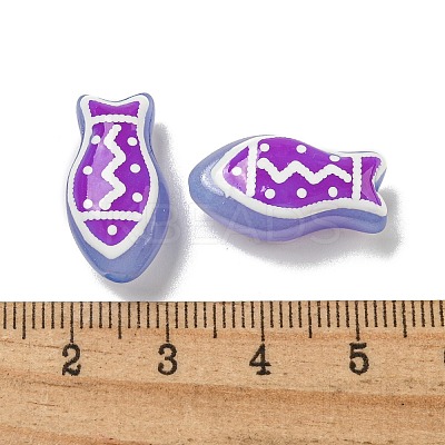 Handmade Transparent Glass Beads GLAA-N0028-02C-1