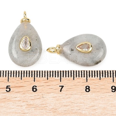 Natural Labradorite Pendants G-Z134-01G-02-1