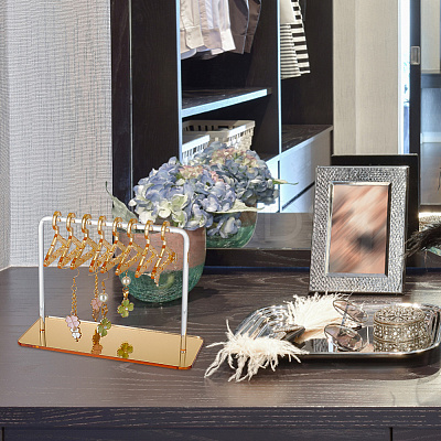 4 Sets 4 Colors Acrylic Earring Display Stands EDIS-PH0001-70-1