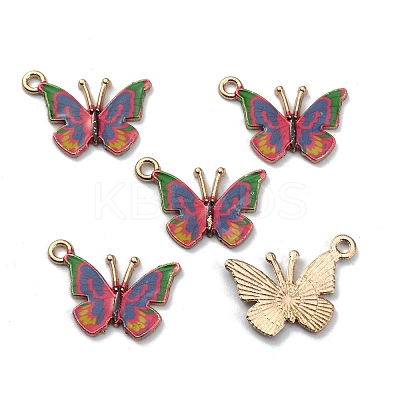 Alloy Enamel Printed Pendants ENAM-CJC0006-66E-1