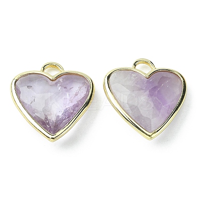 Natural Amethyst Pendants G-O204-01B-1