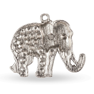 Tibetan Style Alloy Rhinestone Big Pendants ALRI-L048-37AS-1